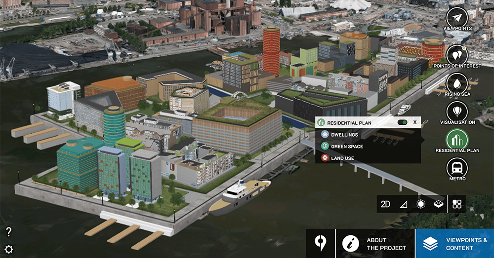 OpenCities Planner visar förslag på nya kvarter i Helsingfors