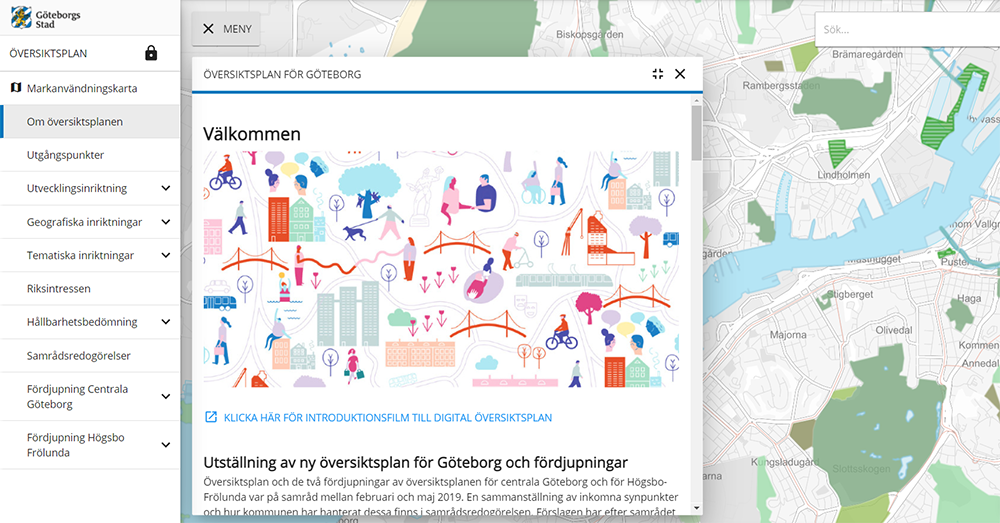 Göteborgs stads digitala översiktsplan