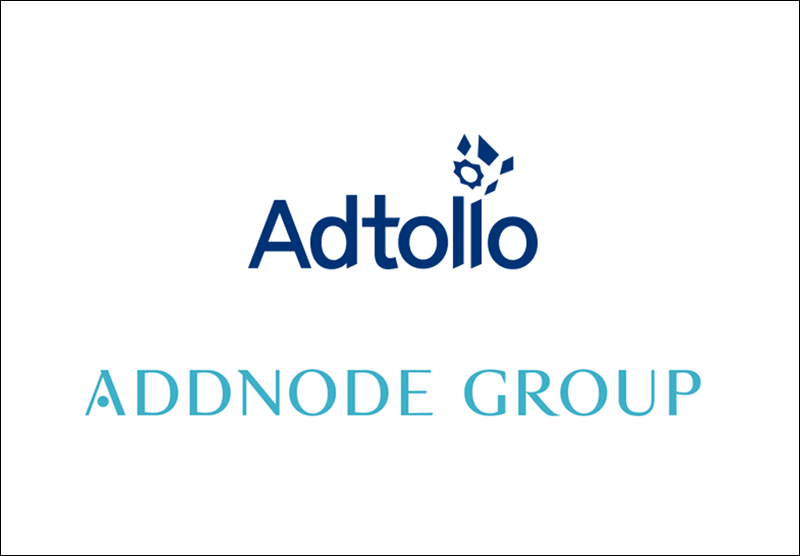 Logotyper Adtollo och Addnode Group