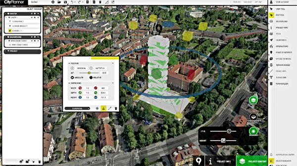 CityPlanner 3D-visualisering stadsplanering