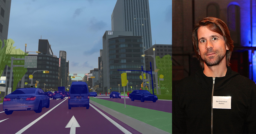 Jan Erik Solem vd Mapillary och bilar i trafik