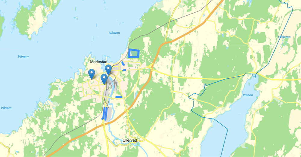 Projektkartan i Mariestads kommun