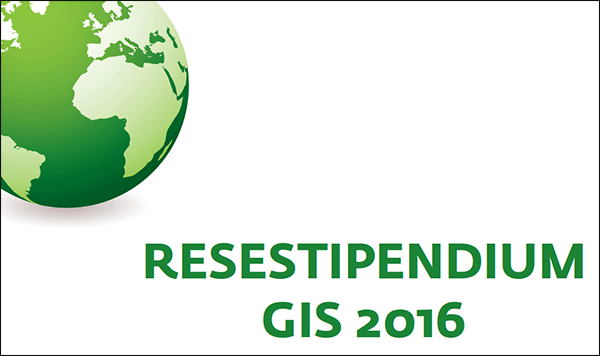 Resestipendium GIS 2016